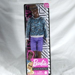Barbie 2019 Fashionistas Ken Doll 153 Leopard Shirt NWD NEW IN PKG S1-7658-B071